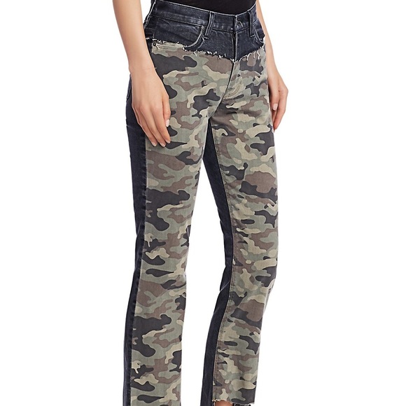 HUDSON Jeans Barbara Camo Straight Leg Jeans - Picture 6 of 7
